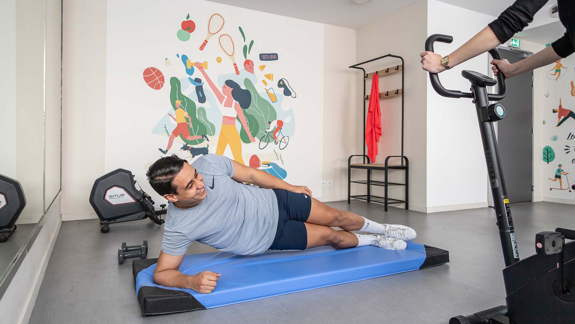 Salle de sport équipée d'une résidence étudiante à Rennes